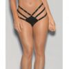 Glow Stones Black Light Dancewear Strappy Thong Black O/s