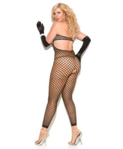 Alternative view of Vivace crochet bodystocking black qn