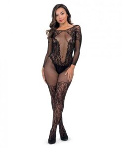 Fifty Shades Captivate Black Lace Spanking Bodystocking O/s