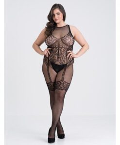 Fifty Shades Of Grey Captivate Lacy Body Stocking Black O/s Curve