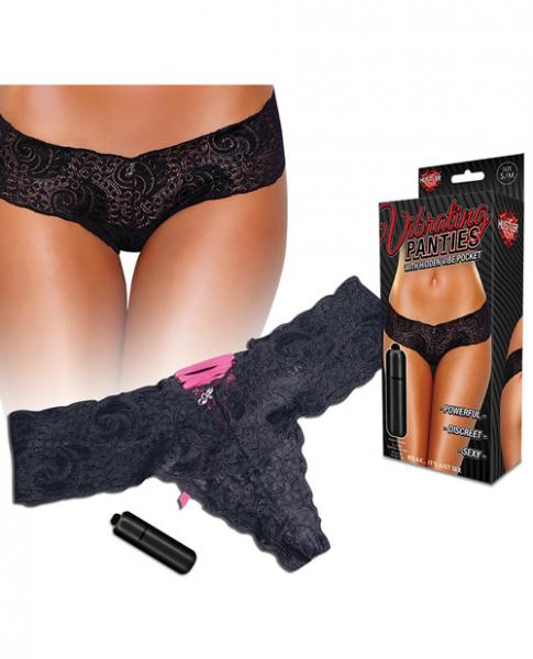 Hustler Vibrating Panties with Bullet Black M/L - Image 3