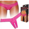 Crotchless Panties Pearl Beads Pink M/L
