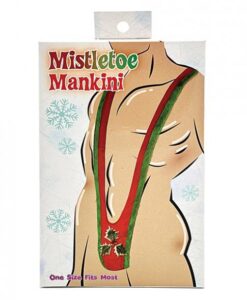 Mistletoe Mankini - Green/red