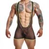 Male Basics Mob Singlet Black/lime Xl