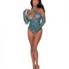 Seamless Long Sleeve Teddy Turquoise O/s
