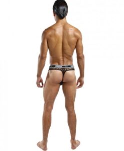 Alternative view of Peep Show Lo Rise Thong Black Small/Medium