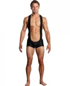 Male Power Sling Short Black L/XL