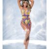 Embroidered Garter Teddy Tuscany Yellow L/xl