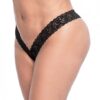 Lace V Front Boy Short Black Xl