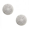 Burlesque Big O Crystal Jewel Reusable Silicone Nipztix - Silver O/s