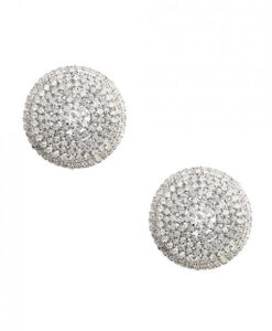 Burlesque Big O Crystal Jewel Reusable Silicone Nipztix - Silver O/s