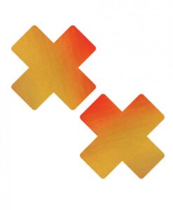 Neva Nude Chameleon Color Changing X Factor Pasties - Orange/yellow