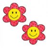 Neva Nude Smiley Flower Power Glitter Pasties - Pink/yellow O/s