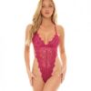 Skylar Soft Cup Eyelash Lace Teddy Festival Fuchsia 1x/2x