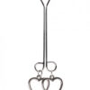 Clit Clamp Double Loop with Heart Charms