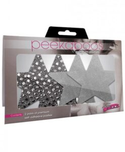 Alternative view of Dark Angel Stars Silver Pack Of 2 Pairs