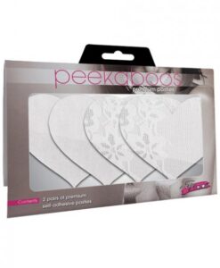 Alternative view of Luminous Hearts Pasties White 2 Pack