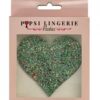 Glow In The Dark Glitter Heart Pasties - O/s