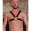 Rouge Chest Harness Large Black Red