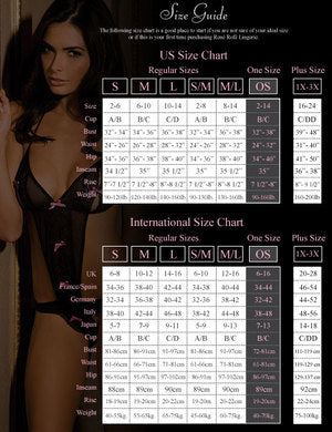 Deep V-Neck, Long Sleeves Fishnet Bodystocking Black O/S - Image 3