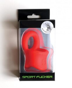 Sport Fucker Silicone Baller Ring - Red