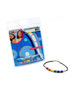Gaysentials Rainbow Aluminum Tube Bracelet 8 inches