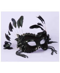 Fantasy Half Mask-Black
