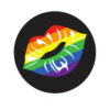Rainbow Lips Button
