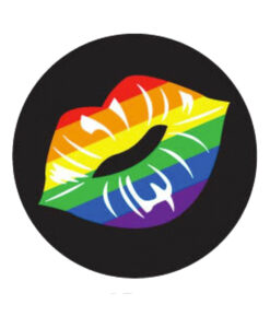 Rainbow Lips Button