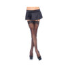 Nylon Sheer Thigh Highs Lace Top Plus Size