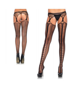 Scale Net Suspender Hose O/S Black
