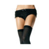 Micro Mesh Lace Ruffle Tanga Short O/S Black