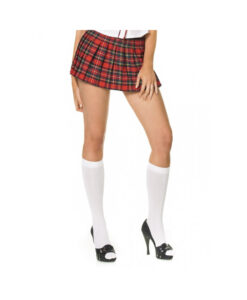Nylon Knee Highs O/S White