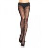 Spider Lace Pantyhose Os Black
