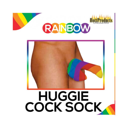 Rainbow Huggie Men's Cock Sock - Image 3