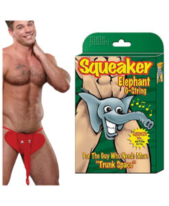 Squeaker Elephant G-String Red