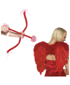 Cupid Kit - Includes Bow, Arrow And Wings O/s Red