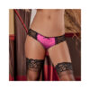 Victorian Dreams Split Crotch Panty Magenta Sm