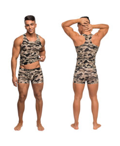 Male Power Commando Tank Top Camo Medium