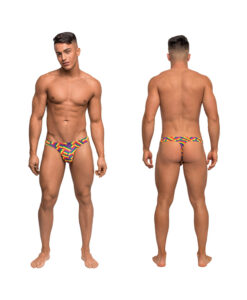 Pride Fest Contoured Pouch Bong Thong Rainbow S/M