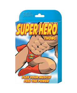Male Power Novelty Super Hero Thong Red 1sz