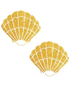 Alternative view of Neva Nude Pasty Shells Glitter Gold