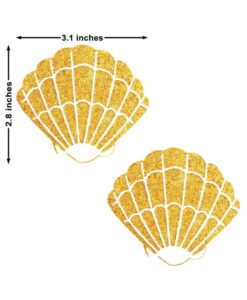 Neva Nude Pasty Shells Glitter Gold