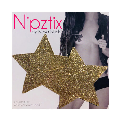 Neva Nude Pasty Stars Glitter Gold - Image 3