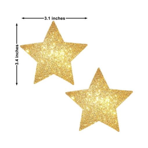 Neva Nude Pasty Stars Glitter Gold - Image 2