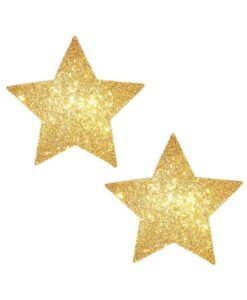 Neva Nude Pasty Stars Glitter Gold