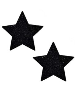 Neva Nude Pasty Star Glitter Black
