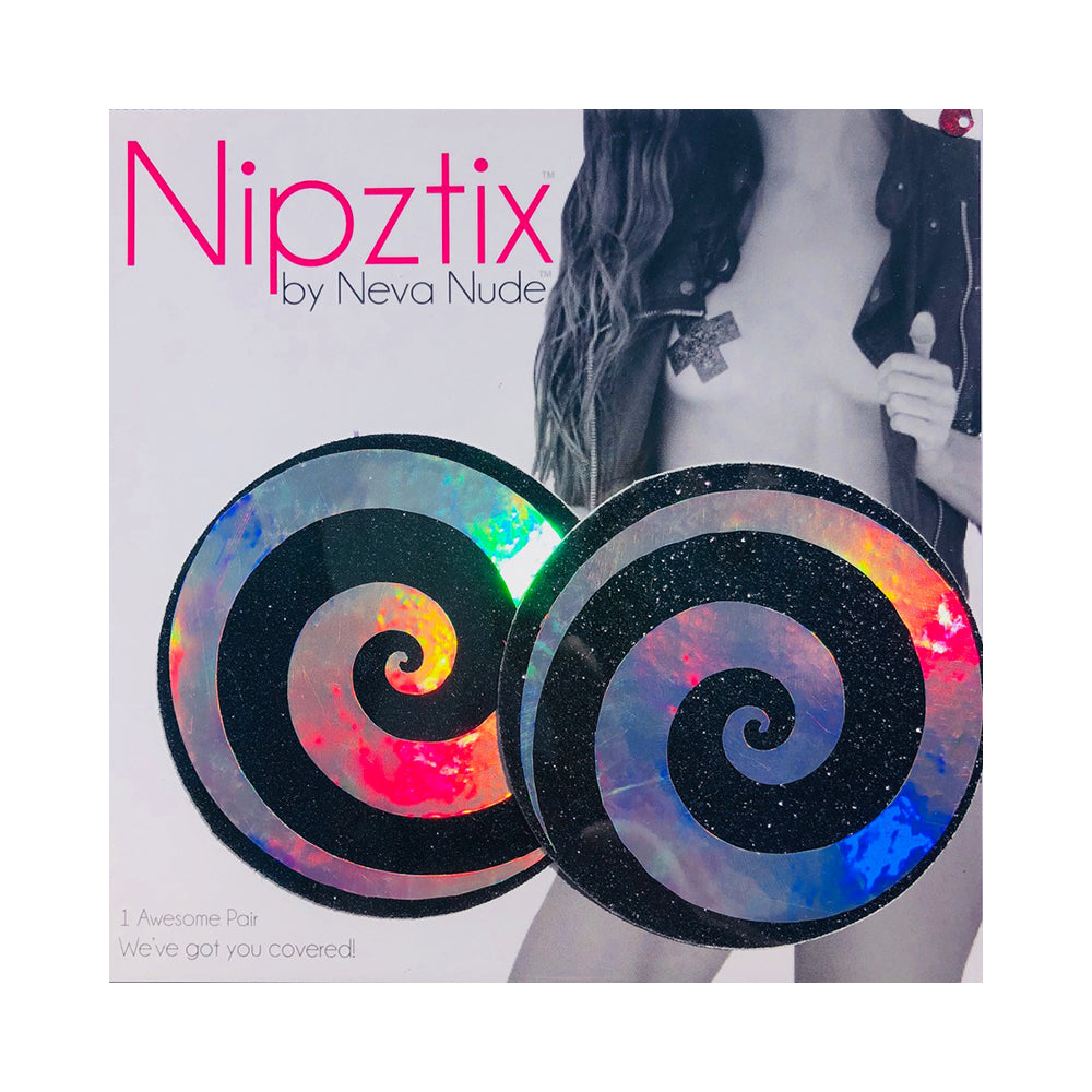 Neva Nude Pasty Spiral Holographic - Image 2