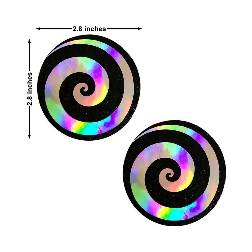 Neva Nude Pasty Spiral Holographic - Image 3