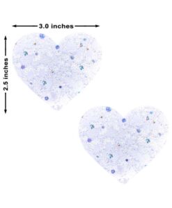 Alternative view of Neva Nude Pasty Heart Sequin Lace White